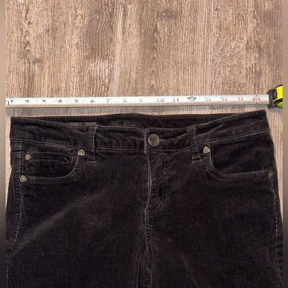 KUT from the kloth Karen Baby boot cut stretch black 5 pocket soft corduroy sz 8 - Picture 4 of 14